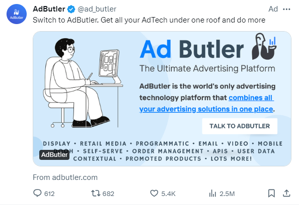 Twitter Ads Example