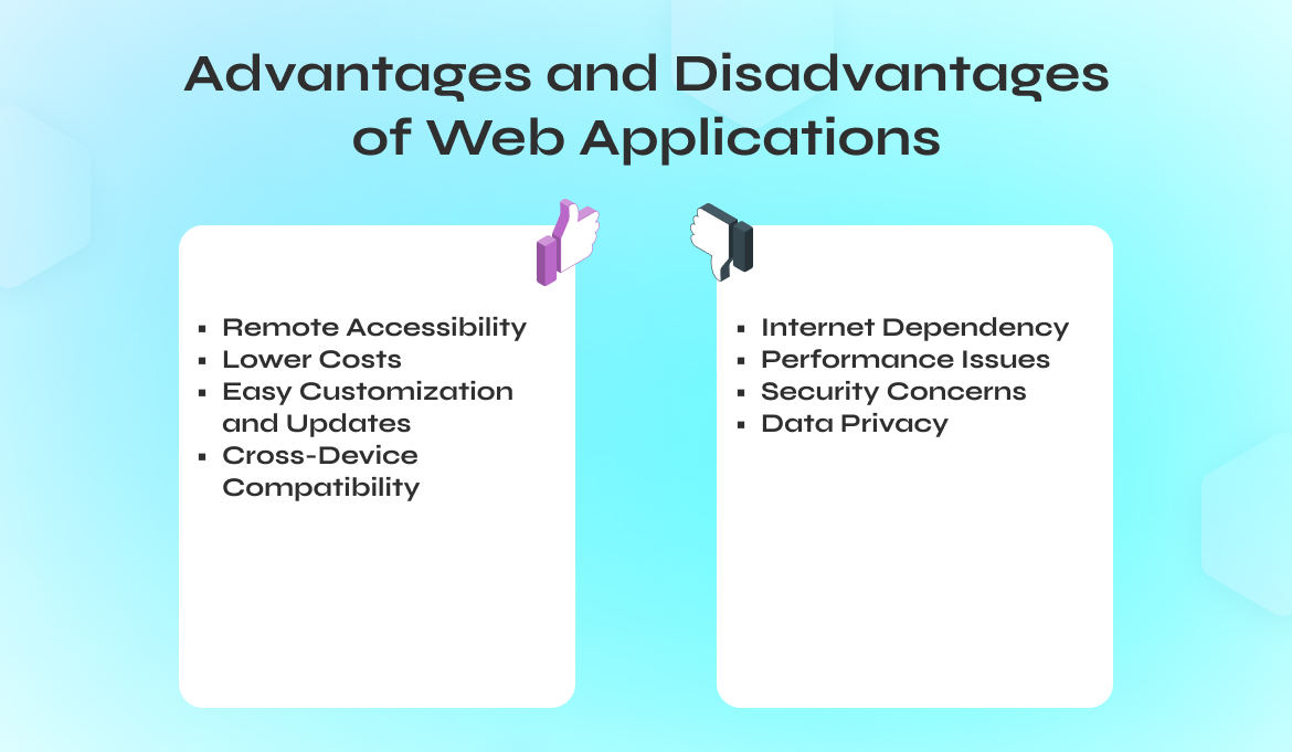 Advantages and Disadvantages of Web Applications